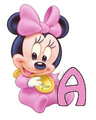 Abecedario de Minnie Bebé en Rosa. Minnie Baby in Pink Alphabet. | Minnie bebé, Minnie baby ...