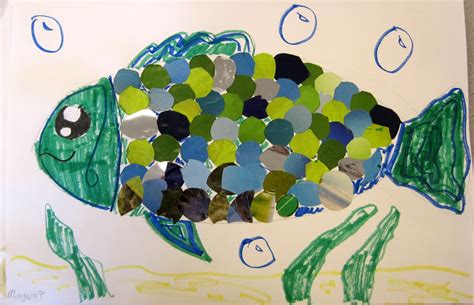 Art Class Ideas Fish Collage