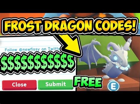 Roblox adopt me giving jack a legendary dragon pet. : v2Movie : '' ️ ALL FREE FROST DRAGON ADOPT ME PET CODES ...