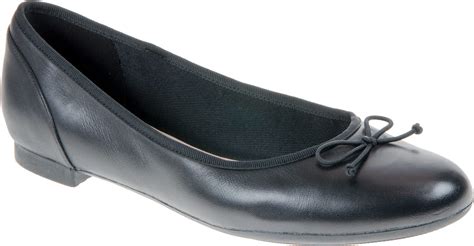 Clarks Couture Bloom Black Leather 26115485 Ballerina Shoes