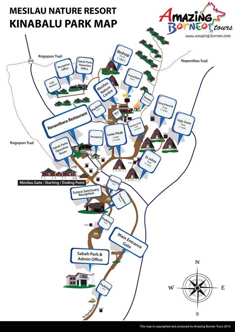For those wanting to visit kinabalu park and kundasang during your holiday to sabah, borneo then this 2d1n trip is your ideal choice with lots of additional extras thrown in. Kinabalu Park Map | Printable Version