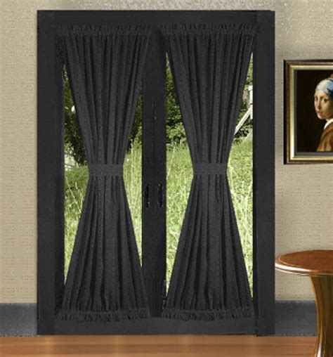 French door curtain lol surprise rock jam 63 drapes (set of 2) by franco manufacturing. Black French Door Curtains