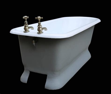 A japanese style soaking bathtub can be ideal for those looking for a spa experience at home to help relieve. Rare Antique Cast Iron Bath Tub For Sale at 1stdibs