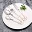 China New Design Flora Ceramic Handle Stainless Cutlery Crockery Inox 