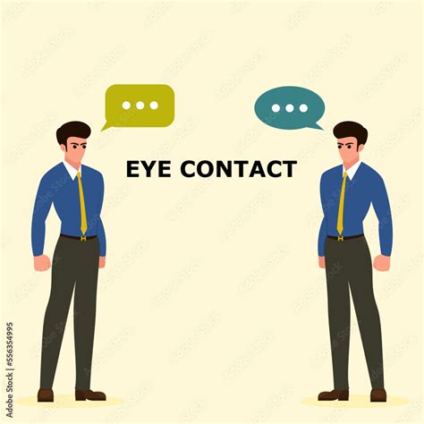 Businessman Eye Contact During Conversation Eye Contact Communication