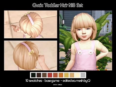 Hair N18 T At Qvoix Escaping Reality Sims 4 Updates