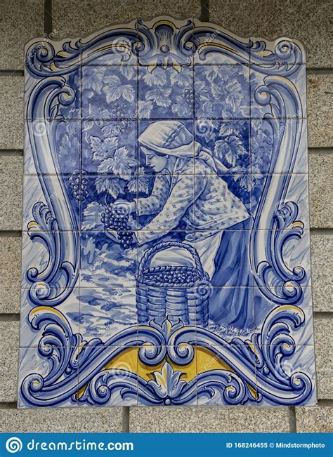 Tile Murals At Pinhao Railway Station Editorial Image Image Of Design