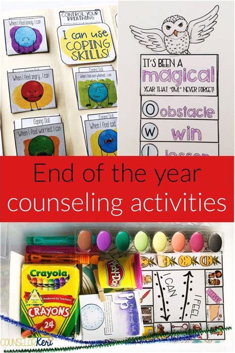 I'm not sure how involved you want to get, but at my school, all the first grade classes get together for. End of the Year Counseling Activities for Classroom ...
