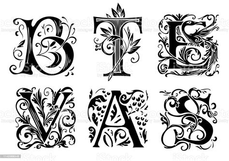 It is your first step in the path to speak the russian language and in this article we will help you to begin. Set Of Decorative Hand Drawn Initial Letters Stock ...