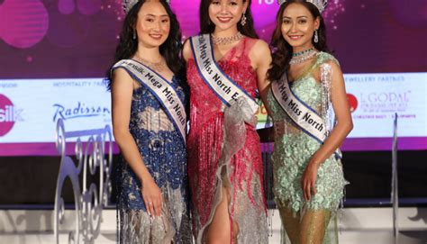 Left To Right Winners Of The 18th Sunsilk Mega Miss North East 2021 Beauty Pageant Pema
