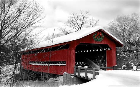 Best 41 Red Barn In Snow Wallpaper On Hipwallpaper Snow