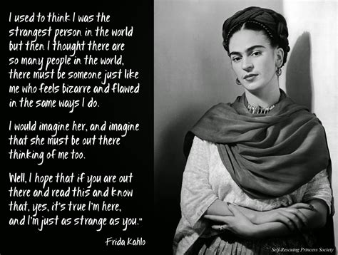 But i want to speak about frida not as her husband, but as an artist. Quote of the Day - Frida Kahlo ~ Self-Rescuing Princess Society