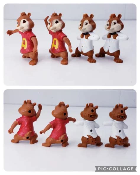 Alvin And The Chipmunks Mcdonalds Happy Meal Toy Lot 15 Figures W