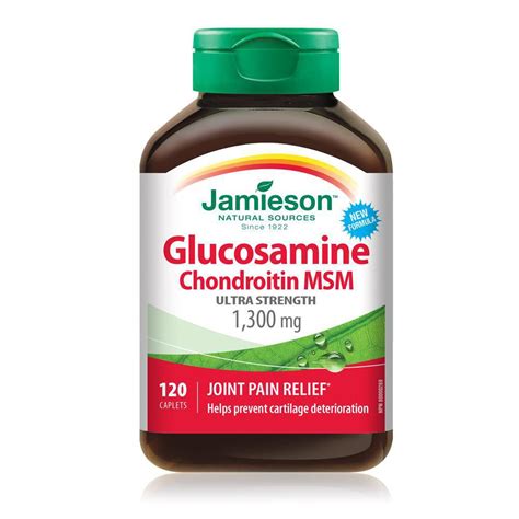 Jamieson Glucosamine Chondroitin Msm 1300 Mg Caplets Walmart Canada