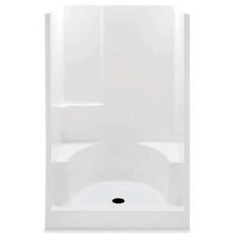 Aquatic Remodeline 48 In X 34 In X 72 In Gelcoat 2 Piece Shower Stall With 2 Seats In White