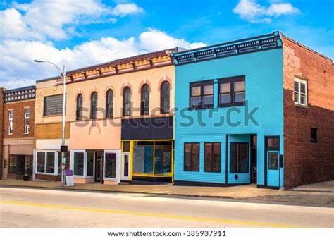 Small Town Main Street Usa Retail Stock Photo Edit Now 385937911