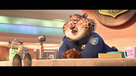Zootopia Judy Meets Benjamin Clawhauser Finnish Hd St Youtube