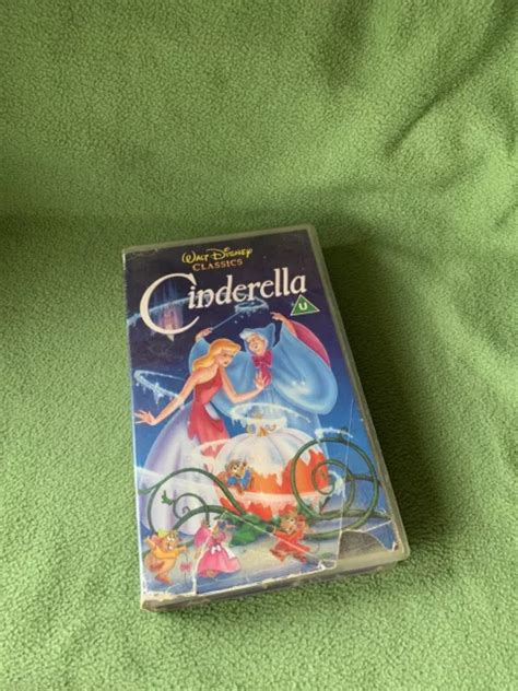 Cinderella Vhs Video Tape Walt Disney Classics Film Movie Original