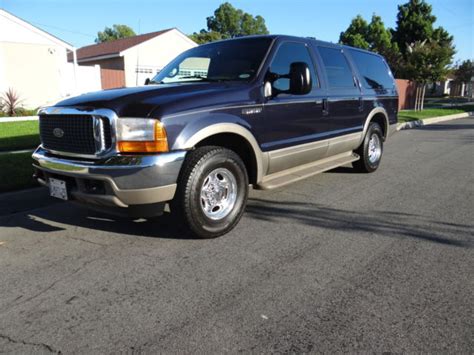 2000 Ford Excursion Limited 3rd Row Low Miles Super Clean 2wd V10 Suv