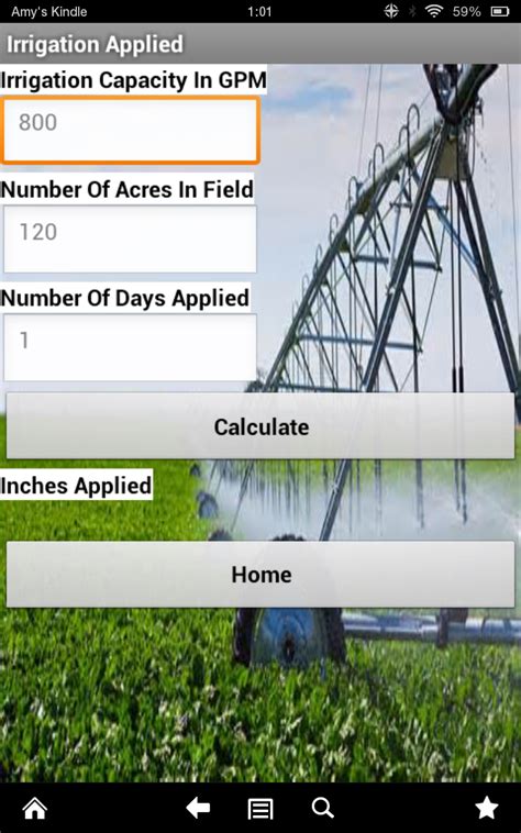 Pivot Acre And Irrigation Calculatorappstore For Android