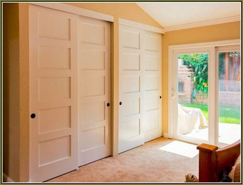 Modern ideas for bedroom closet doors. Sliding Bypass Closet Doors | Clean Organized Closets ...