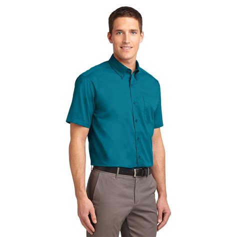 Port Authority S508 Short Sleeve Easy Care Shirt Teal Green