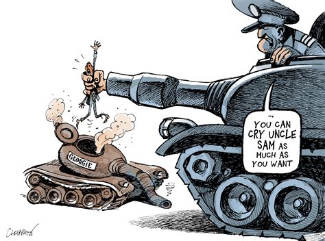 War Between Georgia And Russia Globecartoon Political Cartoons