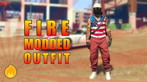 Gta 5 Online Fire Freemode Tryhard Outfit Tutorial New Youtube