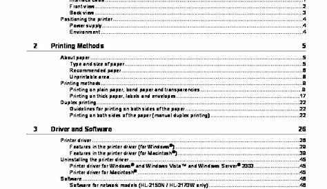 Brother HL-2140 HL-2150N HL-2170W Laser Printer Users Guide