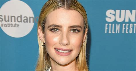Emma Roberts Dyes Hair Brown Details From Hairstylist Hellogiggles