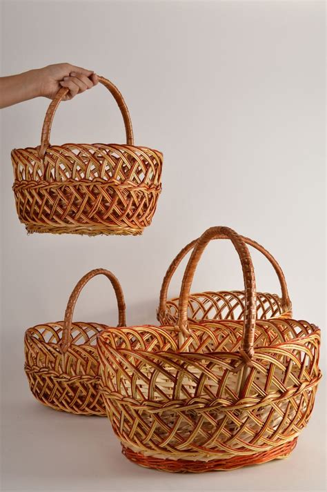 See more ideas about handmade baskets, basket weaving, basket. Handmade cute designer baskets woven decorative elements 4 present baskets 800932626 - BUY ...