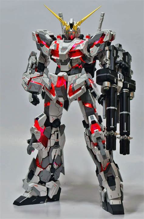 Pg 160 Unicorn Gundam Customized Build W Leds Unicorn Gundam