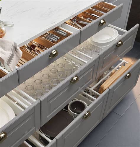 Modern Kitchen Drawers A Breeze For Work And Organization