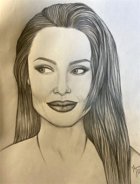🔞my Drawing Of Angie Angelina Jolie Nude