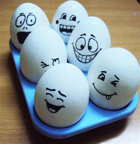 Hard Boil Eggs And With A Black Sketch Pen Give Each Easter Egg A
