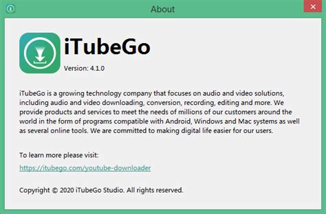 Itubego Youtube Downloader 411 Key скачать бесплатно