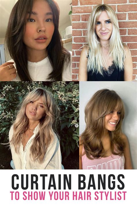 How To Style Long Curtain Bangs With Straightener Plmexplore