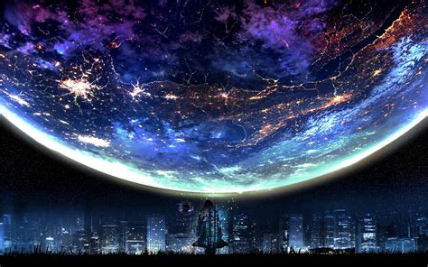 Anime Night Sky Wallpapers Baka Wallpaper Sexiz Pix