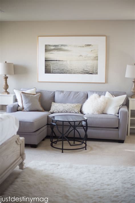 Choosing a gray paint can feel like a monumental task—dare we say, right up there with selecting a career or deciding whether to have kids. Bedroom Art with Minted: Framed and Hung | Paint colors for home, Beige living rooms, Greige ...