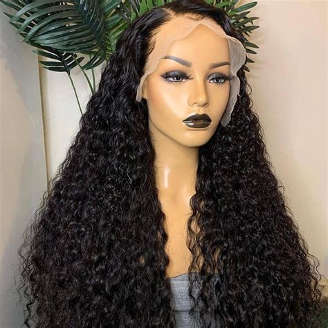 Water Wave HD Lace Front Wigs Density Thick Human Hair Wig