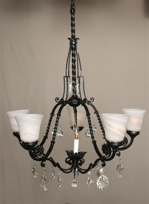 Our french chandeliers are universally acclaimed. French Chandelier with Crystal Accents, c. 1960