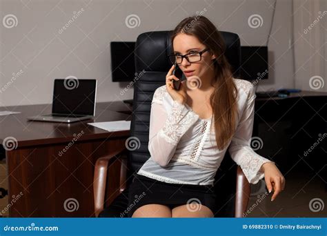 Secretary Works In The Office Stock Photo Image Of Business
