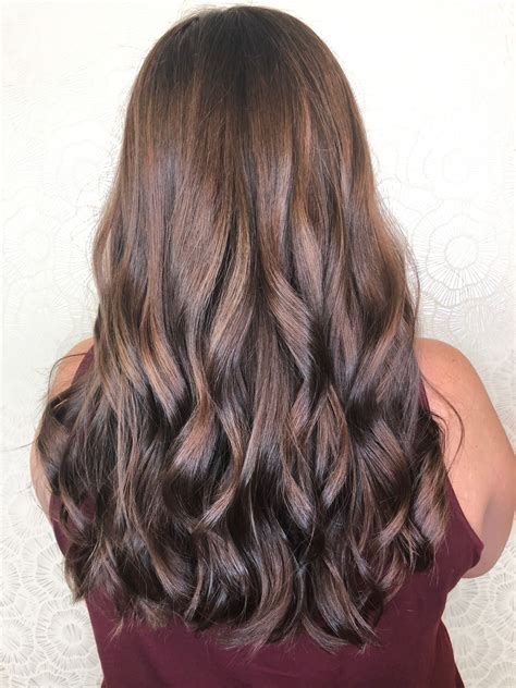 Gorgeous Brunette Shiny Healthy Beautiful Hair Long Hair Lowlights Dark Dimension