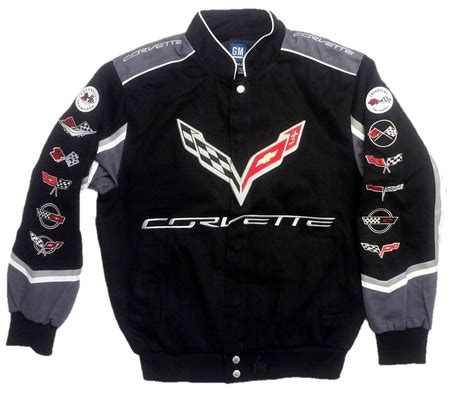 Buy Corvette C7 Twill Jacket With Embroidered Logos By Jh Design Online