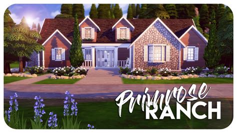 Sims 4 House Build Primrose Ranch For Simswithdisabilities Youtube