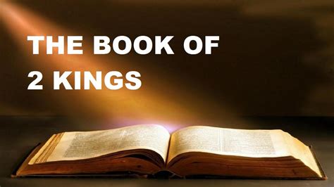 The Book Of 2 Kings Chapter 1 Verse 1 18 Old Testament The Holy Bible