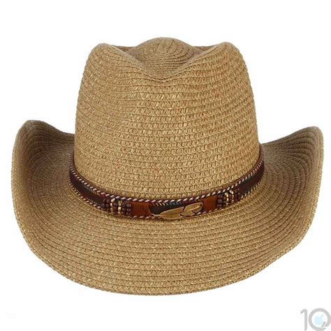 Buy Online India 10dare Cowboy Straw Hat With Native American Motif