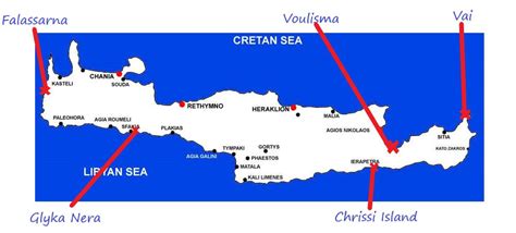 Top Des Plus Belles Plages En Crete La Carte Des Plages Crete Images
