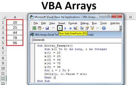 Guide To Vba Arrays Types Of Arrays In Vba And How To Use Them