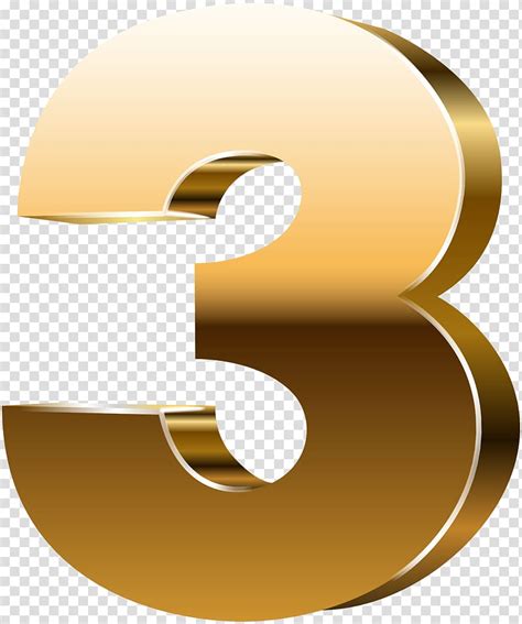 Gold number 3 illustration, Text Yellow Circle ... Certificate layout version with luxury gold border.